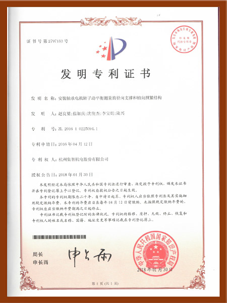 FM10-安裝軸承電機(jī)轉(zhuǎn)子動(dòng)平衡測量的徑向支撐和軸向預(yù)緊結(jié)構(gòu)